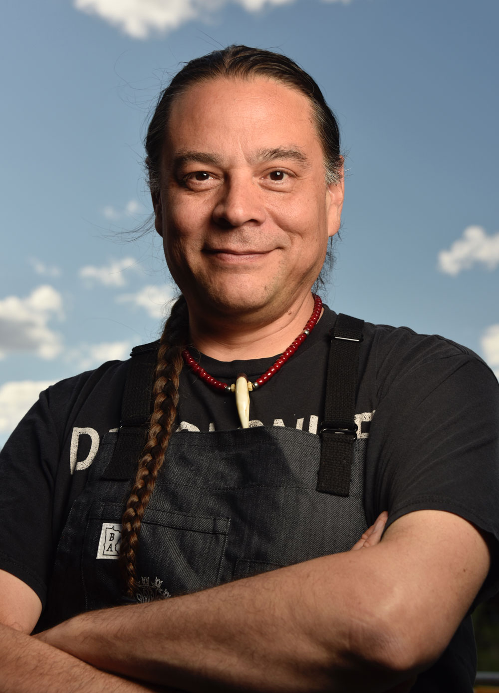 Sean Sherman chef photo by Nancy Bundt